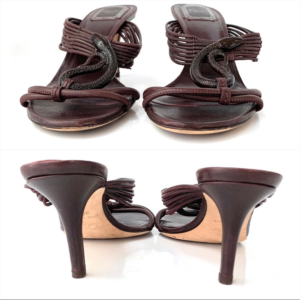 Y2K Christian Dior John Galliano 2007 ‘Samouraï 1947’ Snake Bakelite Sandals - Picture 7 of 15